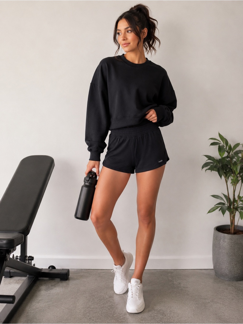 F064. FLEO | Recharge Shorts - Black - M